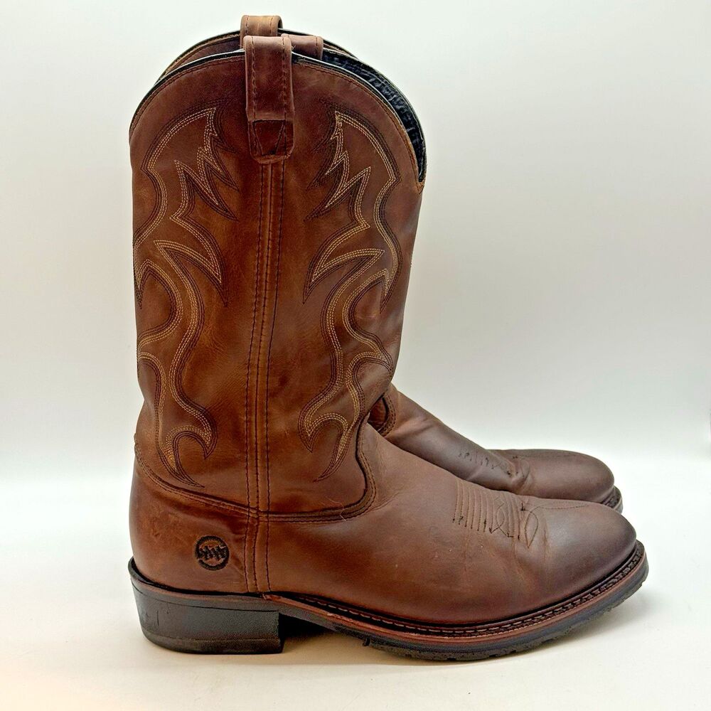 Double H Ranchwell Western DH1554 Men 12D Dark Brown I.C.E Soles  HH Cowboy Boot